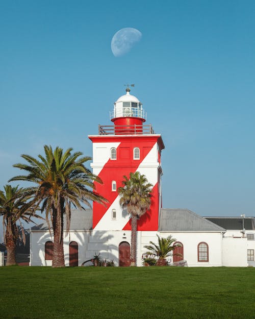 Moon over Lighthouse