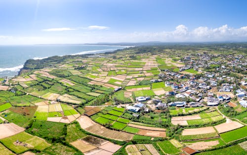 农业用地, 無人空拍機, 航空攝影 的 免费素材图片