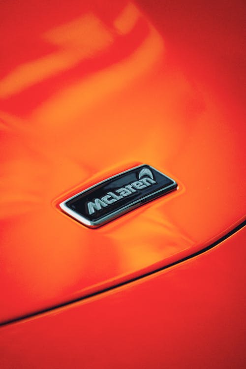 McLaren Logo on Orange Background