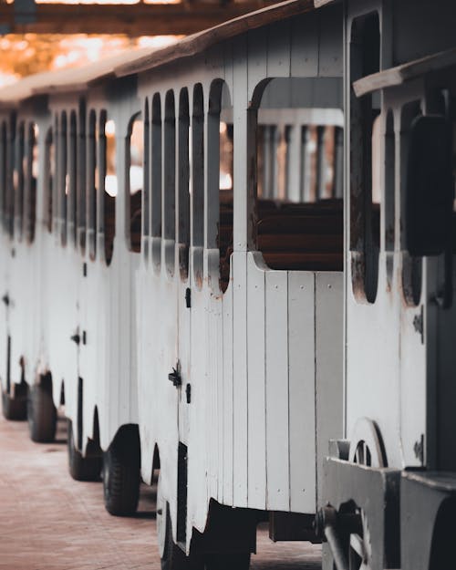 Old Wooden Train Carriages 