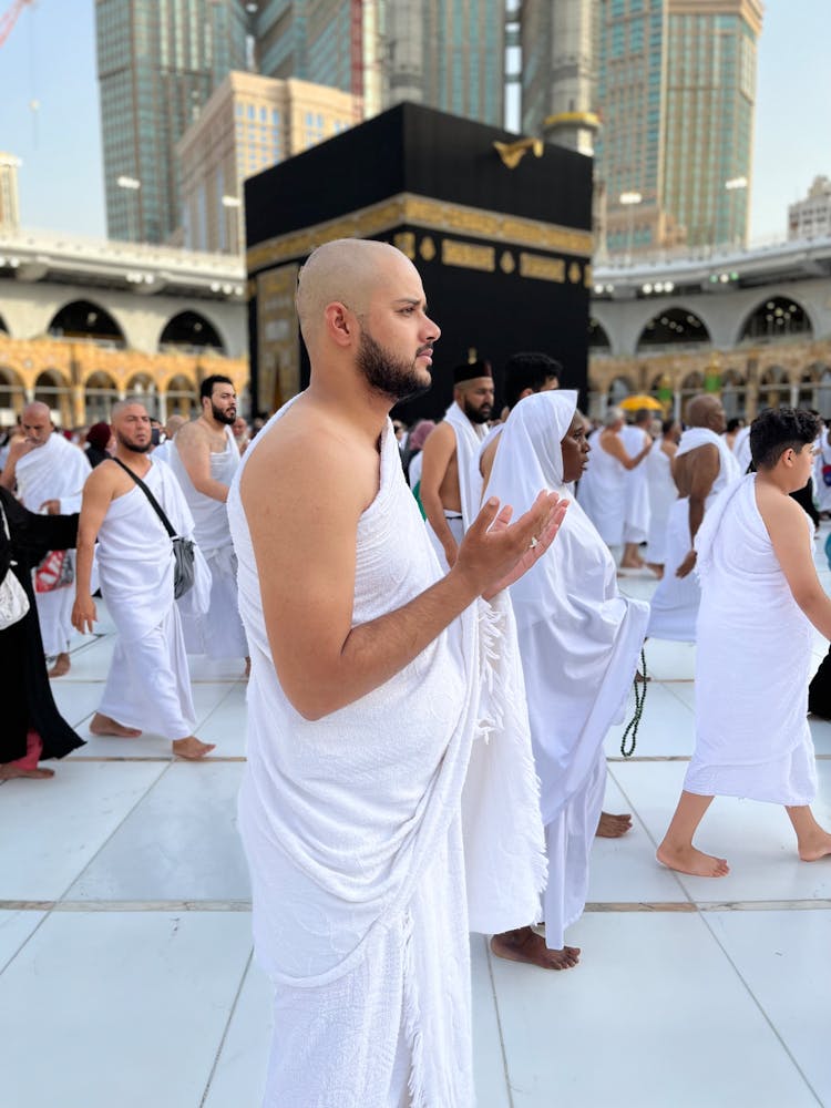 Crowd During Religious Ceremony 