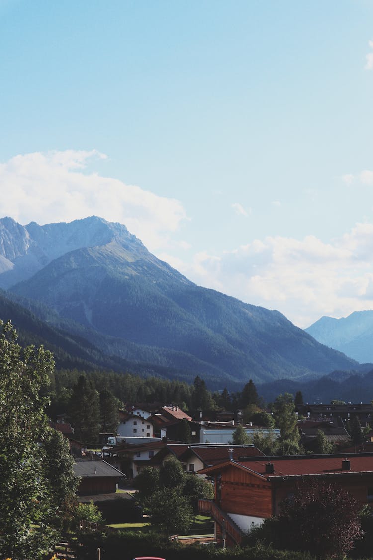 A Mountain Near The Village