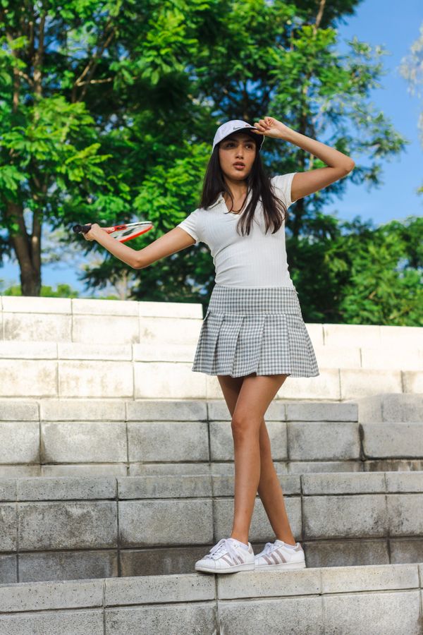 Pleated Tennis Skirt and Polo