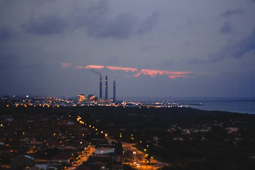 Free stock photo of city, factory, landscape