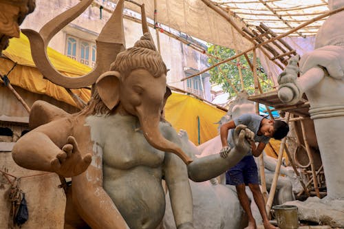 Clay Sculpture of Ganesha