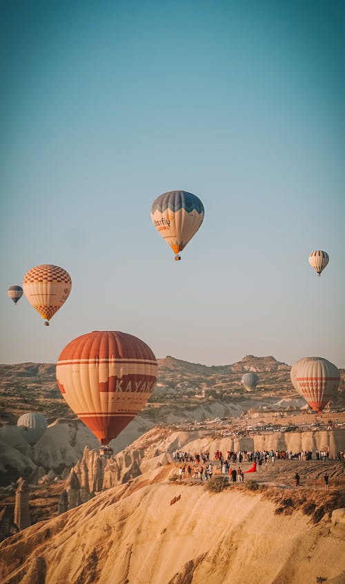 A Flying Hot Air Balloons