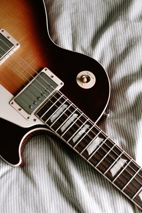 Free Guitar in Close Up Stock Photo