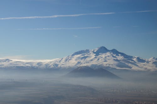 Clouds under Mountains and over Town