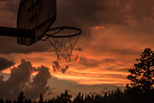 Gratis Canestro Da Basket Nero Foto a disposizione