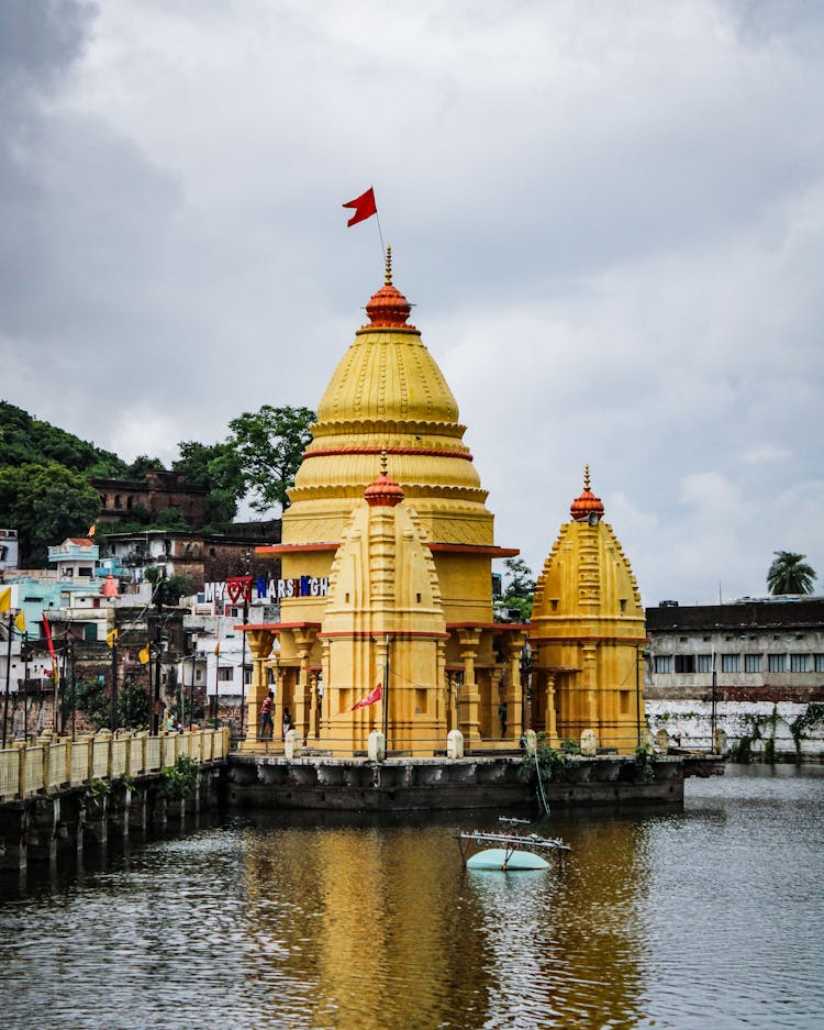 A Hindu Temple Near Water