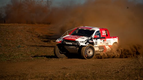 A Pickup Truck on Dirt Road