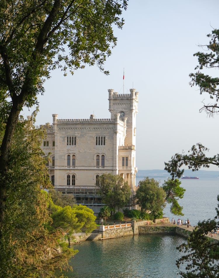 Miramare Castle On The Gulf Of Trieste Italy