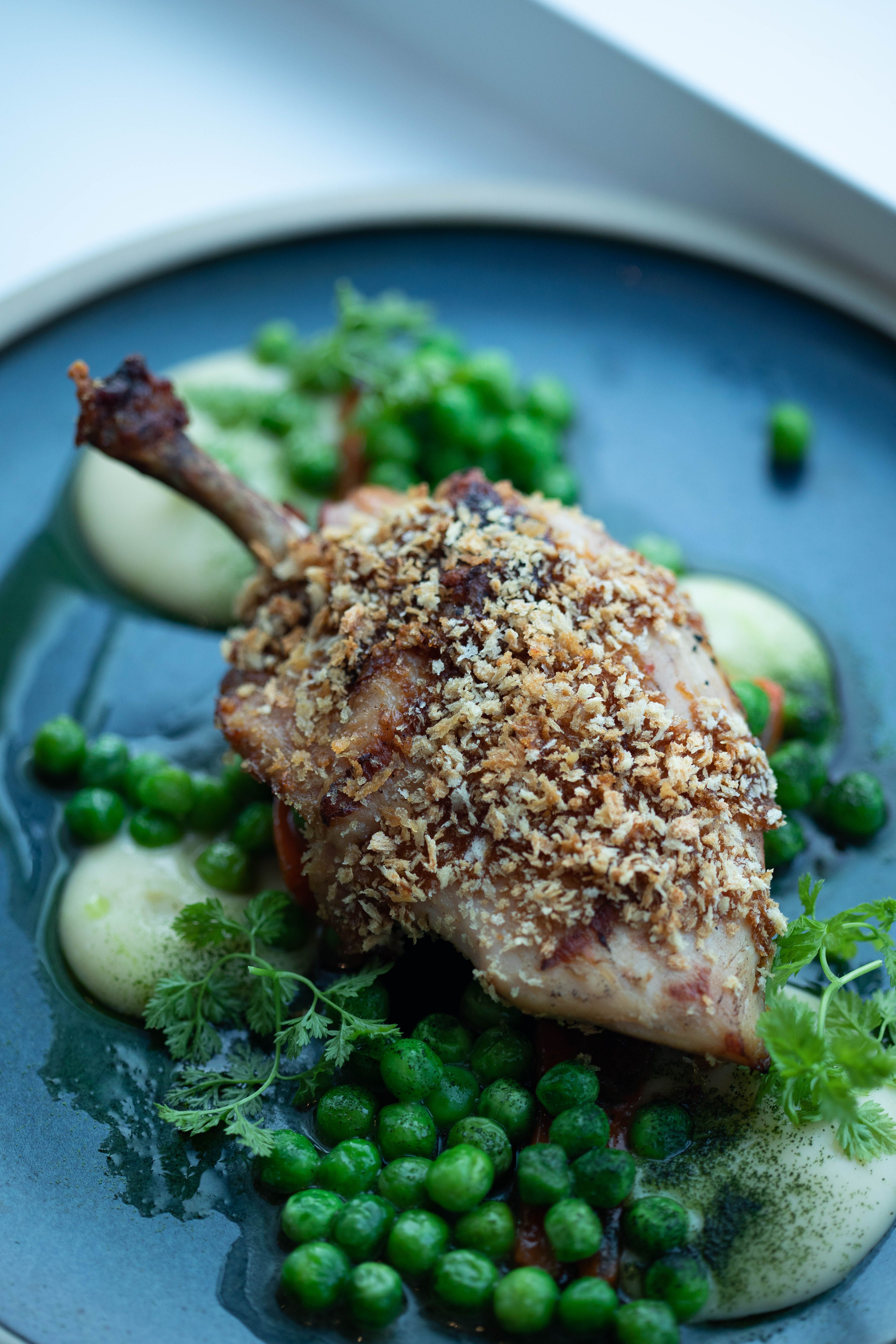 Spring Chicken and Pea Skillet