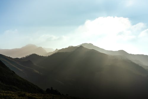 Sun Rays over the Mountain