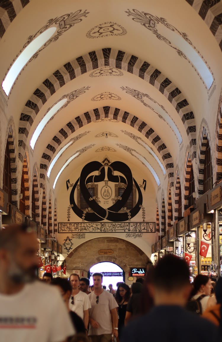 People Inside Spice Bazaar