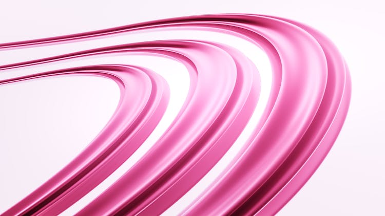 Pink Curved Lines