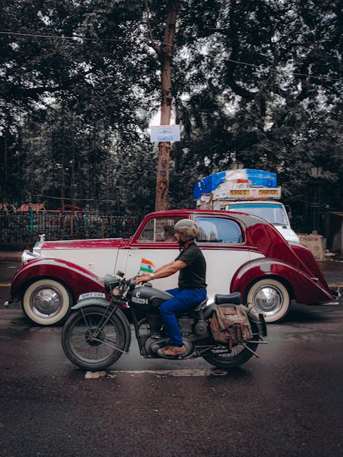 남자, 도로, 모터사이클의 무료 스톡 사진