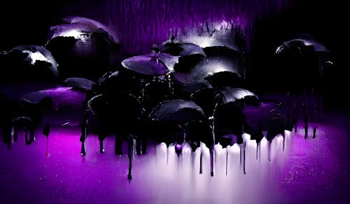 Dark Purple Black Background