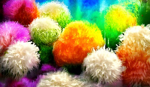 Fluffy PomPom Balls