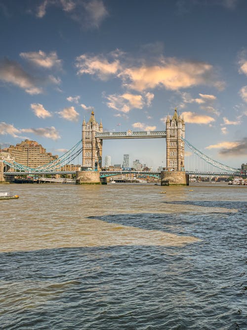 Tower Bridge in the United Kingdom Across River Thames