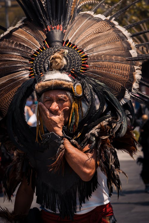 Man in Costume on Street Festival