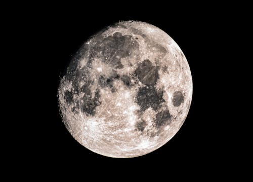 Free Full Moon in Close Up View Stock Photo