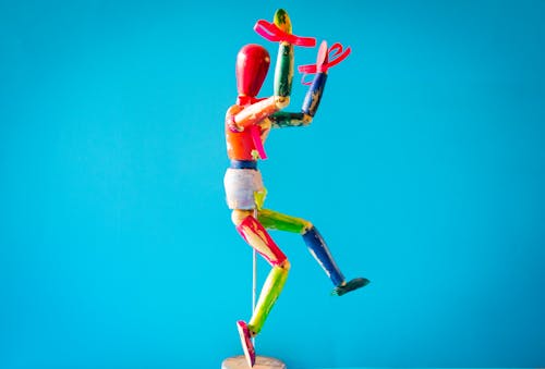 Free Photo of Small Multi-colored Mannequin  Stock Photo