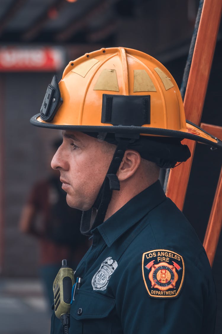 A Firefighter Wearing Safety Gear