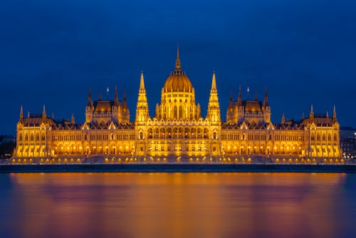 Imagine de stoc gratuită din apă curgătoare, Budapesta, cer albastru