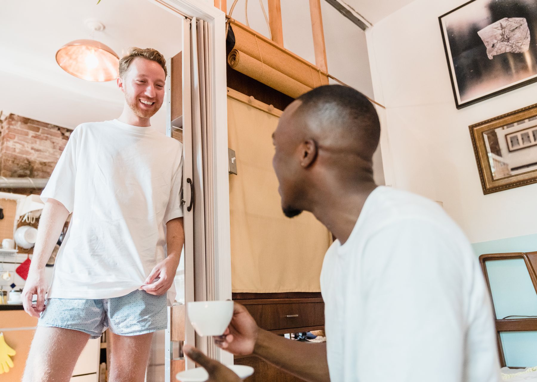 Flat removals in Acle — crew wrapping and loading on moving day