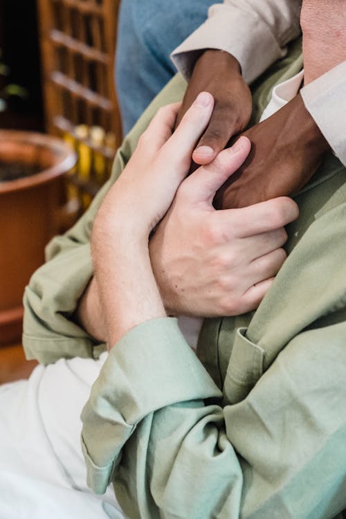 Close up of a Couple Holding Hands