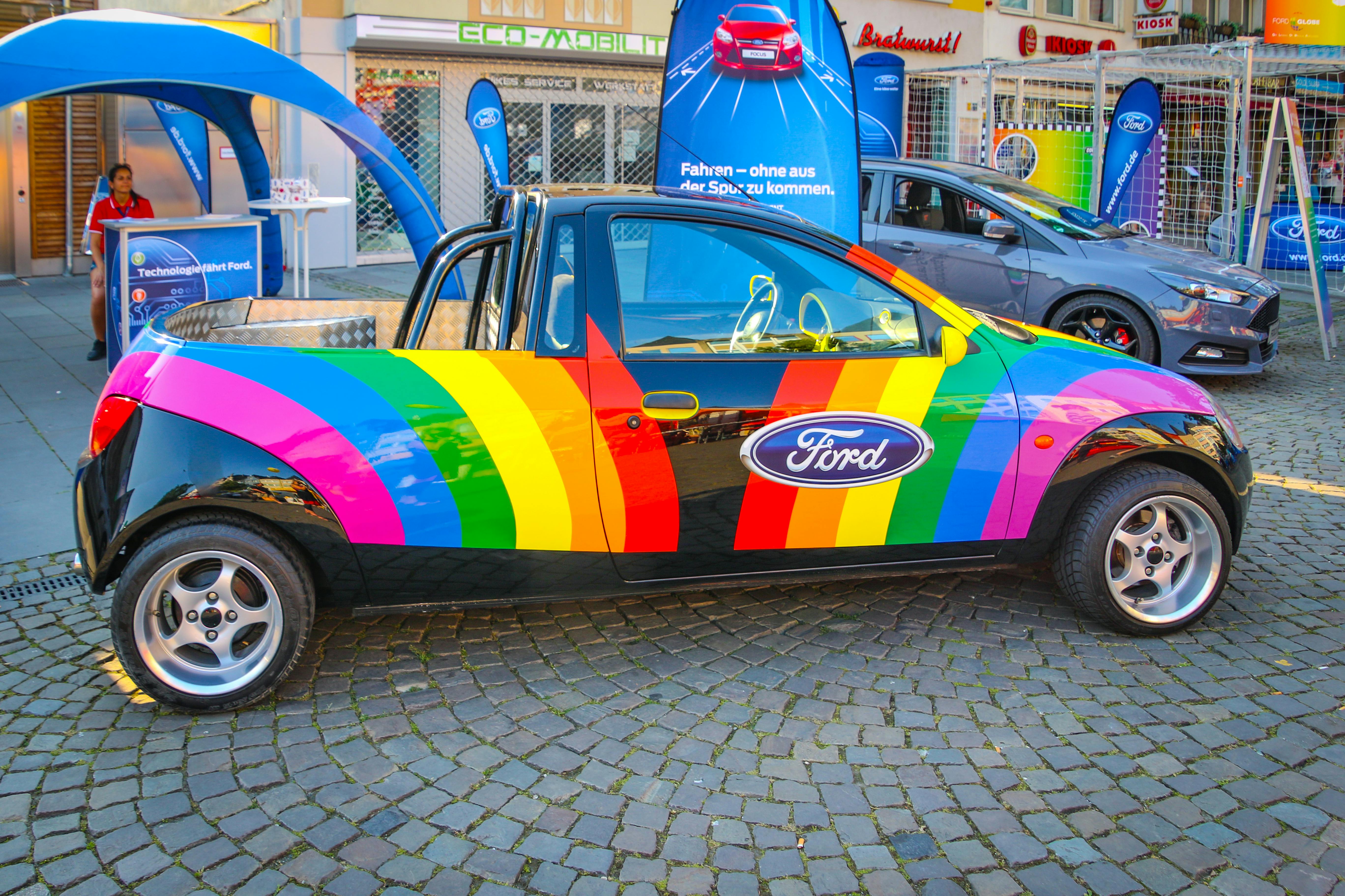 Photo gratuite de arcenciel, coloré, ford