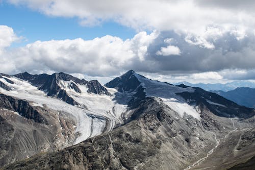 Free stock photo of alps, clouds, glacier