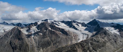 Free stock photo of alps, clouds, glacier