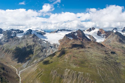 Free stock photo of alps, clouds, glacier