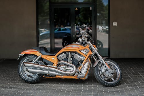 A Parked Harley Davidson VRSC