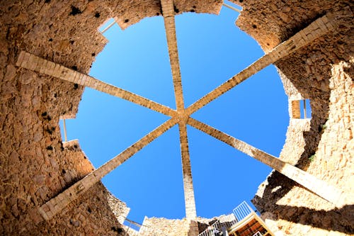 Immagine gratuita di architettura antica, cava aquejada, cielo azzurro