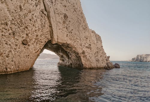 Natural Rock Formation in the Sea