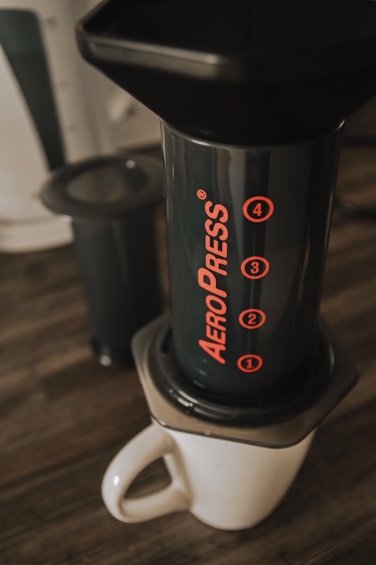 Aeropress For Coffee Making On Table