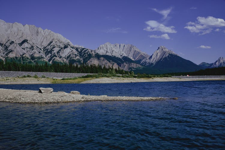 Mountain Landscape With A Lake