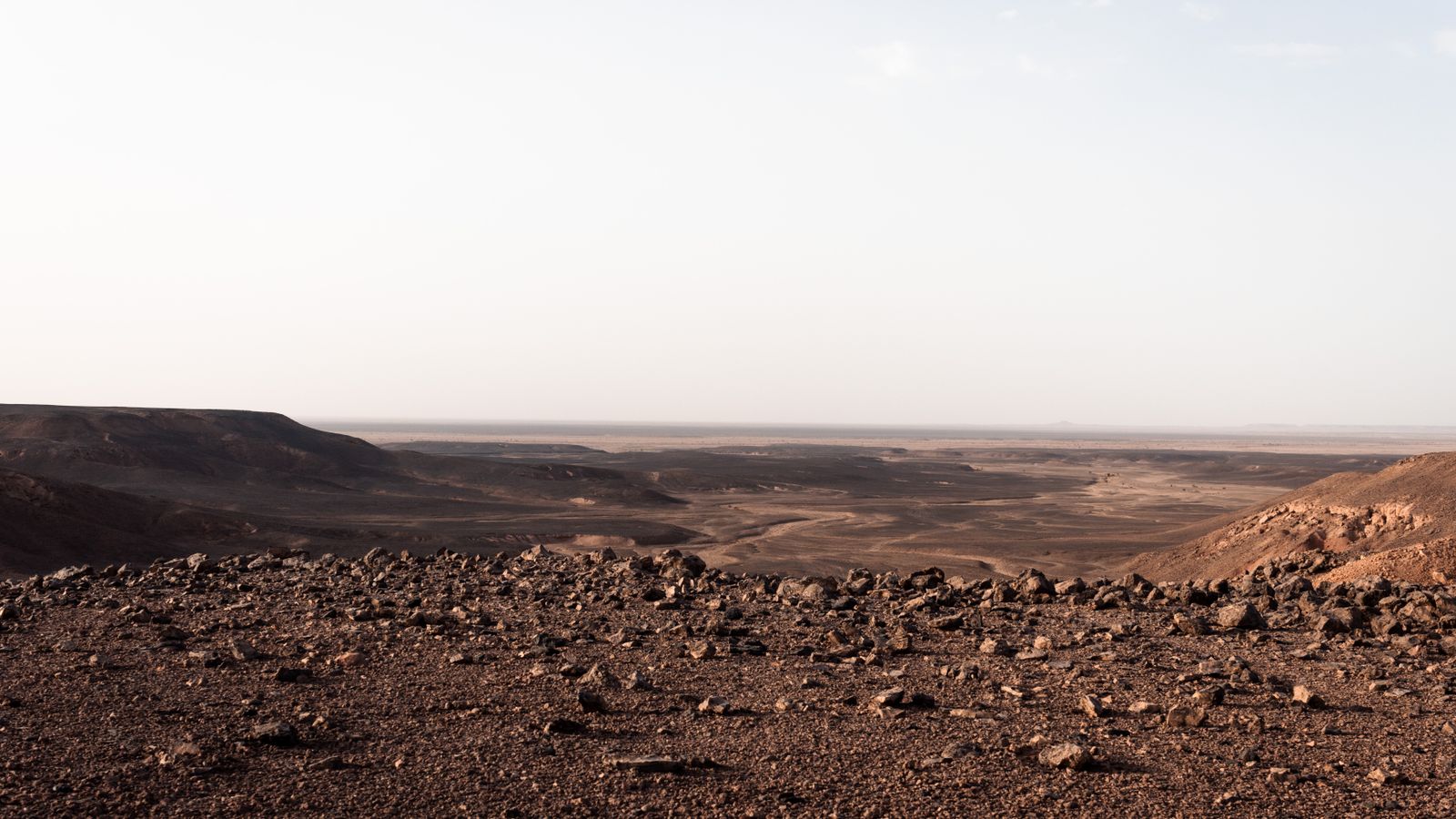 Rock and sand of the sahara desert, Mauritania