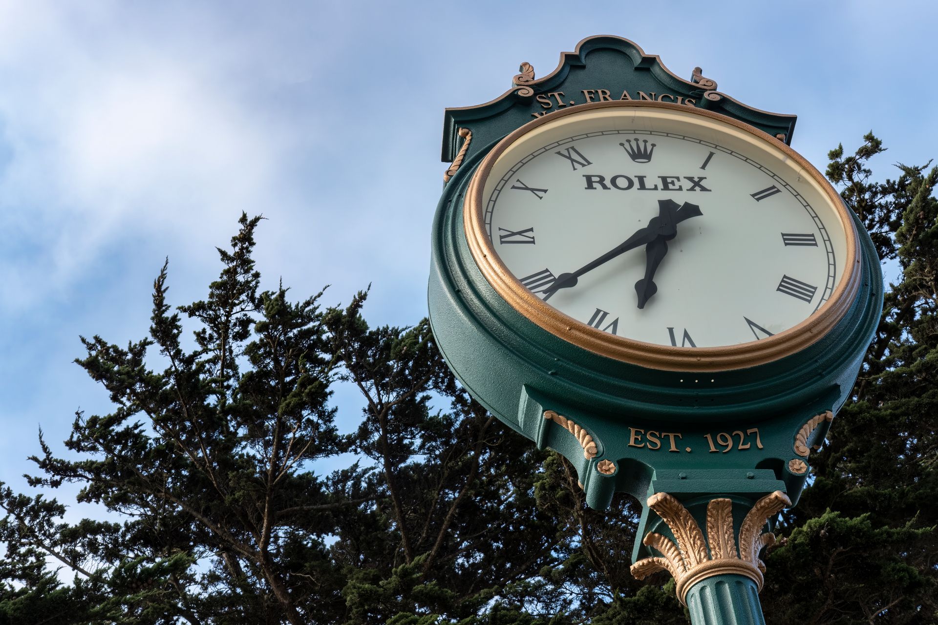Rolex Clock on Street