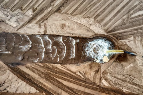 Бесплатное стоковое фото с Аэрофотосъемка, вид сверху, песок