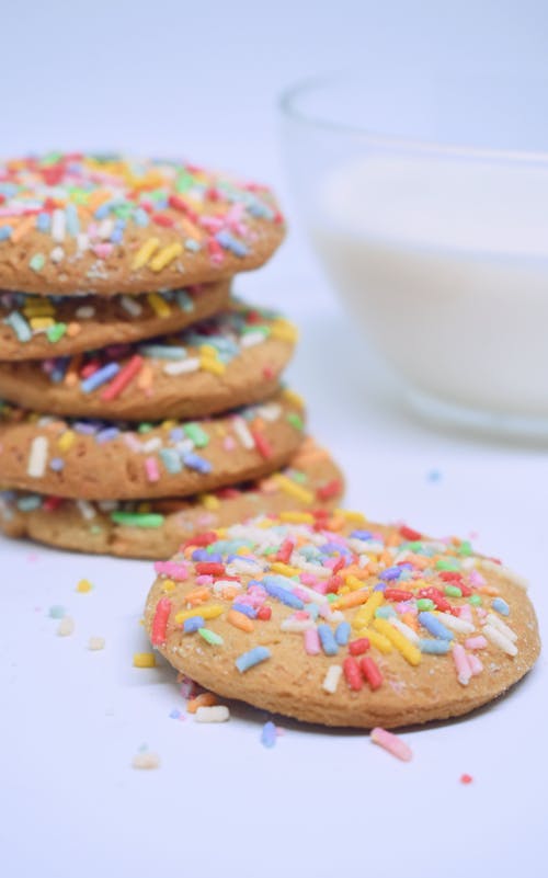 Sprinkle Cookies in Close Up Photography