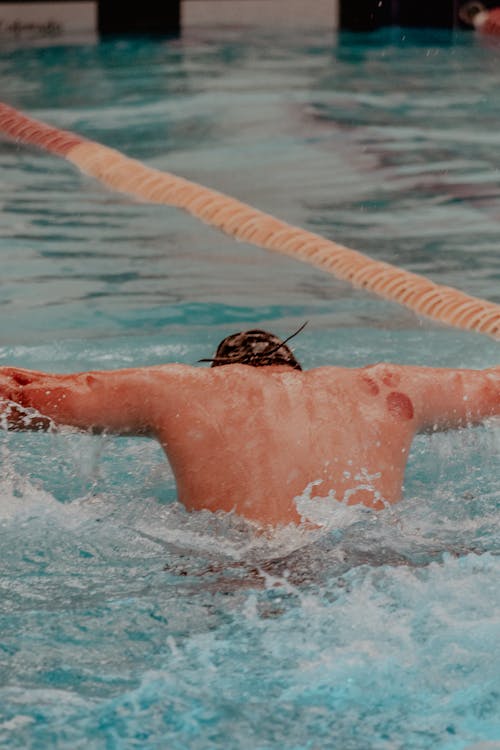 A Man Doing Swimming 