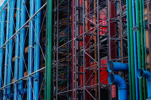 Darmowe zdjęcie z galerii z budowa, centrum pompidou, chemikalia