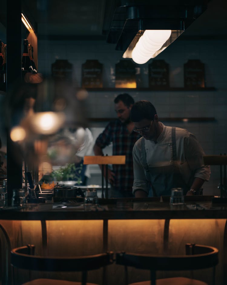 Employees In Bar