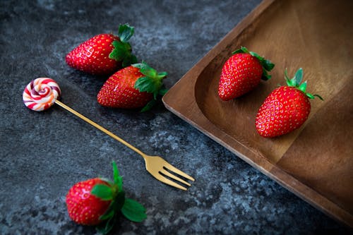 Gratis stockfoto met aardbeien, detailopname, fruit Stockfoto