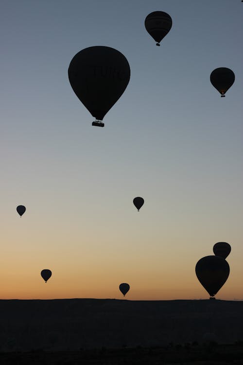 Kostenloses Stock Foto zu fliegen, heißluftballons, himmel