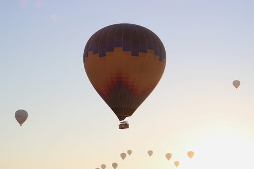 Free Red and Black Hot Air Balloon Stock Photo